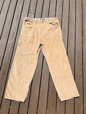 Empyre Corduroy Pants 36x30 Tan Beige Relaxed Baggy Fit Skater Streetwear